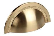 Puxador Shell 64mm Gold Escovado Zen Design