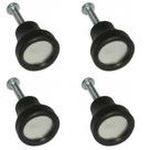 Puxador simples box banheiro acrilico abrigo pia kit 4 pcs