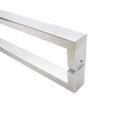 Puxador Square Aço Inox 42cm Portas Madeira/vidro