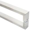 Puxador Square Aço Inox 42cm Portas Madeira/vidro