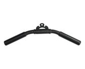 Puxador Tríceps E Biceps Curvo 50cm Preto Com Manopla E Giro