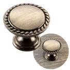 Puxador Unitário Retrô Lille Provençal Oxidado Escovado Fosco 29mm