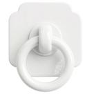Puxadores de anel para armário trust4care branco acetinado, kit com 4, 4 cm Puxadores de anel para armário trust4care branco acetinado, kit com 4, 4 cm