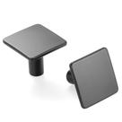 Puxadores de Armário ASKANO 32 mm Preto Fosco Quadrado, Kit com 10