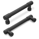 Puxadores para Armário BUKOBYHE 76 mm Preto Fosco, 2 Unidades