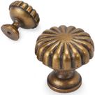 Puxadores para armário BUKOBYHE em latão antigo, 2 unidades, 3 cm