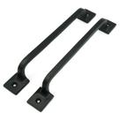 Puxadores para Armário CRAFTSMAN ROAD 23 cm Preto em Ferro Fundido, Jogo com 2 Puxadores para Armário CRAFTSMAN ROAD 23 cm Preto em Ferro Fundido, Jogo com 2