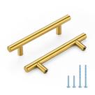 Puxadores para armário HOME EDIT 3,75" latão escovado, pacote com 5 Puxadores para armário HOME EDIT 3,75" latão escovado, pacote com 5