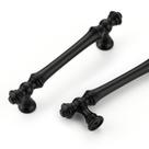 Puxadores para armário Home Expert 96 mm preto fosco, kit com 2
