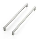 Puxadores para armário JOY DECOR, kit com 2, 29,8 cm, níquel escovado Puxadores para armário JOY DECOR, kit com 2, 29,8 cm, níquel escovado