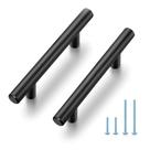 Puxadores para Armário JOY DECOR Preto Fosco 5" Aço Inoxidável