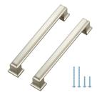 Puxadores para armário Ravinte Hardware 13 cm furação central escovado