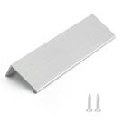 Puxadores para armário Rergy, kit com 4, 12,8 cm, níquel escovado