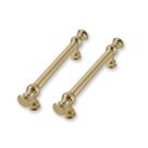 Puxadores para gabinete CABDM, kit com 2, distância entre furos de 9,6 cm, bronze Puxadores para gabinete CABDM, kit com 2, distância entre furos de 9,6 cm, bronze