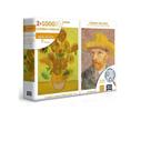 Puzzle 1000 Pçs Van Gogh Autorretrato E Girassóis- Toyster