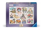 Puzzle 1000 Peças Calendário dos Gatos Ravensburger 12001452