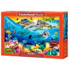 Puzzle 1000 Peças Peixes, Corais e Golfinhos - Castorland Importado 1046112