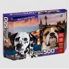 Puzzle 500 peças Duplo - Pets e suas Origens - Grow Puzzle 500 peças Duplo - Pets e suas Origens - Grow