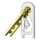 Puzzle BePuzzled Keyhole Hanayama Metal Brainteaser Nível 4