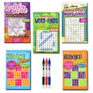 Puzzle Book Variety Savings, pacote com 5, mais de 450 Sudoku e caça-palavras