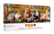 Puzzle Buffalo Games Cats Panoramic 750 peças 97x29 cm