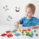 Puzzle Cube Montessori Expression com 16 blocos e 64 cartas 3+