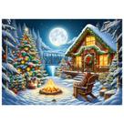 Puzzle Halovin, 500 peças, tema de Natal e inverno, 53x35 cm Puzzle Halovin, 500 peças, tema de Natal e inverno, 53x35 cm