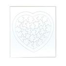 Puzzle Hygloss Compoz-A-Puzzle Heart Shape 36 peças Puzzle Hygloss Compoz-A-Puzzle Heart Shape 36 peças