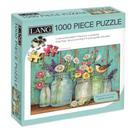 Puzzle Lang 1000 peças Mason Flowers com acabamento em linho 74x51cm