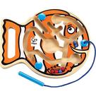 Puzzle magnético de madeira para labirinto infantil Hape Go-Fish-Go