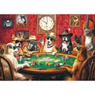 Puzzle MAXZN Funny Dogs Playing Poker 2000 peças para adultos