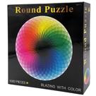Puzzle Moruska, 1000 peças, cor arco-íris, redondo para adultos