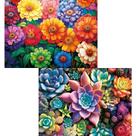 Puzzle najiaxiaowu 300 peças de flores e suculentas para adultos