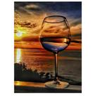 Puzzle najiaxiaowu Sunset Sea Wine Glass 1000 peças Puzzle najiaxiaowu Sunset Sea Wine Glass 1000 peças