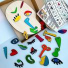 Puzzle Play Set Picasso Art 26, peças de madeira para crianças