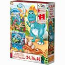 Puzzle Progressivo Dinos 24, 32, 48 Peças - Pais e Filhos