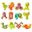 Puzzle Toy Ganowo Fidget Snake Cube Twist, pacote com 12 unidades para crianças