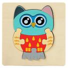 Puzzle Toy Montessori Wooden 3D Quebra-cabeça para crianças e animais de desenho animado