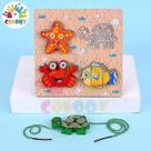 Puzzle Toy Wooden Child Vegetable Traffic 3D Puzzle Beads