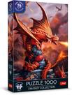 Puzzle Trefl Fire Dragon, coleção de fantasia de 1000 peças
