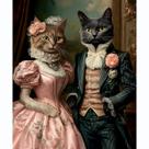 Puzzle TumbAumba Victorian Cats The Elegant Pair Portret 1000 unidades