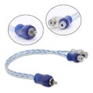 Pw-b-0743 cabo rca y injetado azul prata transparente 4mm 1 macho 2 femeas svart Pw-b-0743 cabo rca y injetado azul prata transparente 4mm 1 macho 2 femeas svart
