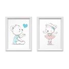 QADR58-Kit 2 Quadros Decorativos Irmãos Ursinhos 34x44cm QADR58-Kit 2 Quadros Decorativos Irmãos Ursinhos 34x44cm
