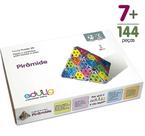 QCPuzzle 3D Pirâmide - 144 peças e conexões - 6 cores - Edulig