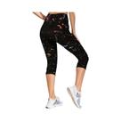 QR10 Preto Mochado Tinta Colorida Amor Impressão Sept Moda Feminina Cuecas Elásticas Alta Elásticas