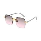 Quadrado Frameless clássico Gradiente Mulheres Sunglasses