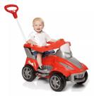 Quadriciclo Infantil De Passeio 2x1 Clássico Road Com Empurrador Pedal Proteção Buzina