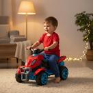 Quadriciclo Infantil Spider Spyder 6V Bateria Recarregável 2 Modos Velocidade Azul Menino