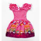 Quadrilha no Clima! Vestido Caipira Rosa para Festas Juninas em SP, RJ, MG e ES