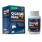 Quadrimag 4 Magnésios Lauton 60 Comprimidos Alta Absorção Bisglicinato Taurato Cloreto Malato Plus Sabor:Sem Sabor